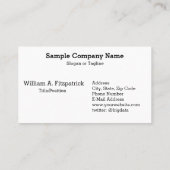 ビッグデータアナリストコンサルティング会社 名刺 (裏面)