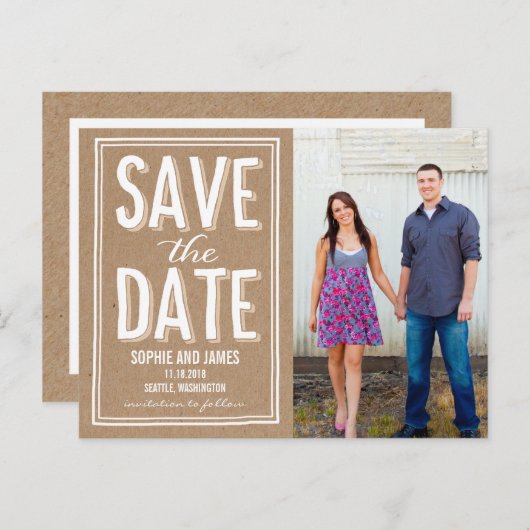 ビッグデー日付はがきを保存 案内ポストカード (正面/裏面)