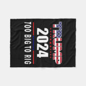 ビッグトゥリグことわざトランプ2024トおもしろいランプ引用文1 フリースブランケット (正面(横))