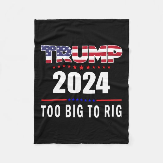 ビッグトゥリグことわざトランプ2024トおもしろいランプ引用文1 フリースブランケット (正面)