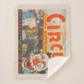 ビッグトップに入る人々のサーカスのポスター シェルパブランケット (正面)