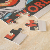 ビッグトップに入る人々のサーカスのポスター ジグソーパズル (側面)