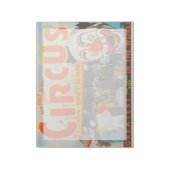 ビッグトップに入る人々のサーカスのポスター ノートパッド (回転)