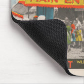 ビッグトップに入る人々のサーカスのポスター マウスパッド (コーナー)