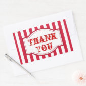 ビッグトップカーニバルサーカスパーティーありがとうステッカー 長方形シール (封筒)