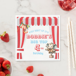ビッグトップサーカスの誕生日 スタンダードランチョンナプキン