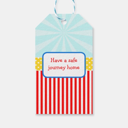 ビッグトップサーカスカーニバルギフトラベル ギフトタグ (裏面)