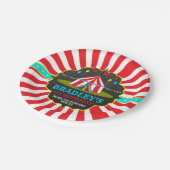 ビッグトップサーカスカーニバルシャルボード1st誕生日 ペーパープレート (アングル)