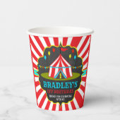 ビッグトップサーカスカーニバルシャルボード1st誕生日 紙コップ (裏面)