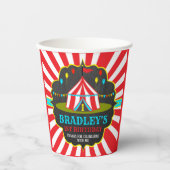 ビッグトップサーカスカーニバルシャルボード1st誕生日 紙コップ (正面)