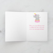 ビッグトップサーカスカーニバル誕生日インピンク誕生日 カード (内部)