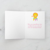 ビッグトップサーカスカーニバル誕生日インピンク誕生日 カード (内部)