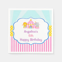 ビッグトップサーカスカーニバル誕生日インピンク