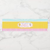 ビッグトップサーカスカーニバル誕生日インピンク ペットボトルラベル (シングルラベル)