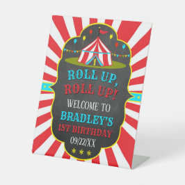ビッグトップサーカスカーニバル1stバースデーウェルカム 台座サイン
