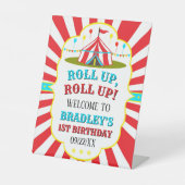 ビッグトップサーカスカーニバル1stバースデーウェルカム 台座サイン (正面)