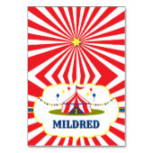 ビッグトップサーカスカーニバル1st誕生日座席表 テーブルナンバー (正面)