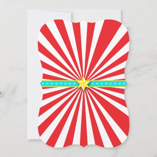 ビッグトップサーカスカーニバル1st誕生日 サンキューカード (裏面)