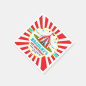 ビッグトップサーカスカーニバル1st誕生日 スタンダードカクテルナプキン (角)