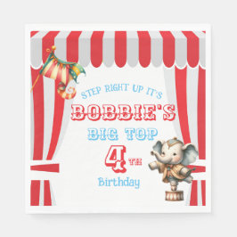ビッグトップサーカス誕生日 スタンダードランチョンナプキン