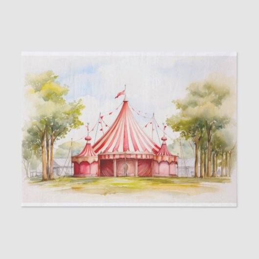 ビッグトップサーキットテント1デカップージ紙 薄葉紙 (正面)