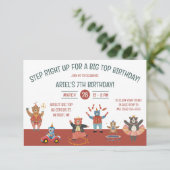 ビッグトップ誕生日へ!サーカスパーティー 招待状 (スタンド正面)