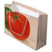 ビッグトマトプリント ラージペーパーバッグ (正面アングル)