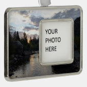 ビッグトンプソンリバーアットサンライズ シルバープレートフレームオーナメント (右)