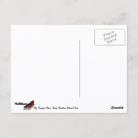 ビッグトンプソンリバーアットサンライズ ポストカード (裏面)