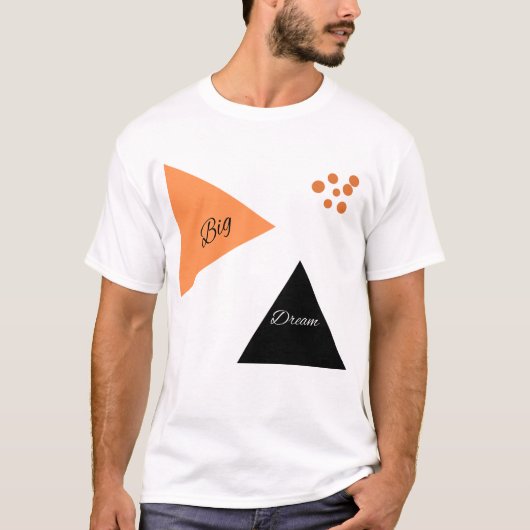 ビッグドリーム モチベーション 引用 グラフィックTシャツ Tシャツ (正面)