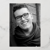 ビッグナイン0h!90番目の誕生日の写真 箔招待状 (裏面)