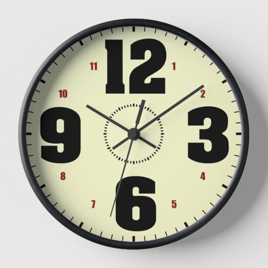 ビッグナンバークロック3 壁時計 (正面)
