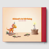 ビッグナンバーフォト1回目の誕生日 | リトルディノドラゴン ゲストブック (裏面)