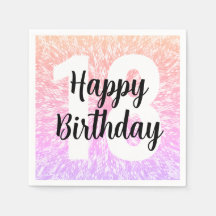 ビッグナンバーマンダラバースデーパーティナプキンス