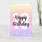 ビッグナンバーマンダラ誕生日カード カード (正面)