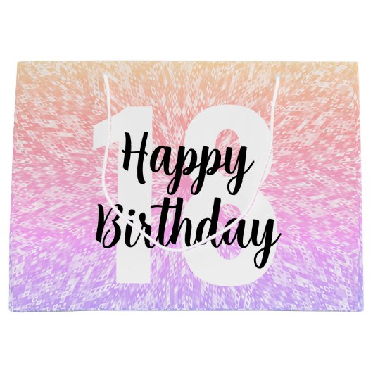 ビッグナンバーマンダラ誕生日抱き枕 ラージペーパーバッグ (正面)