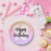 ビッグナンバーマンダラ誕生日紙プレート ペーパープレート (パーティー)