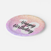 ビッグナンバーマンダラ誕生日紙プレート ペーパープレート (アングル)