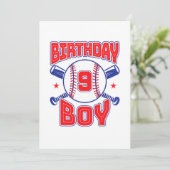 ビッグナンバー9の9歳誕生日 招待状 (スタンド正面)