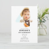 ビッグナンバー4 FOUR写真第4誕生日パーティー 招待状 (スタンド正面)