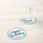 ビッグナンバー《写真》ぼけ味誕生日コースター ラウンドペーパーコースター (インサイチュ)