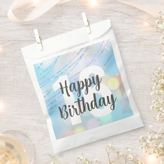 ビッグナンバー《写真》ぼけ味誕生日優先バッグ フェイバーバッグ (クリップ留めされた状態)