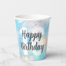 ビッグナンバー《写真》ぼけ味誕生日紙カップ