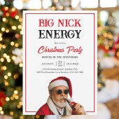 ビッグニックエナジーおもしろいジョークフレンズクリスマスパーティー 招待状