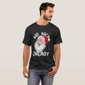 ビッグニックエナジークリスマスサンタクリスマスメンズおもしろい Tシャツ (正面フル)