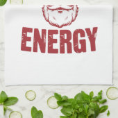 ビッグニックエナジーサンタおもしろいー失礼クリスマスジョーク キッチンタオル (折り畳み)