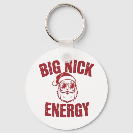 ビッグニックエナジーサンタおもしろいー失礼クリスマスジョーク キーホルダー (正面)