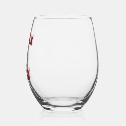 ビッグニックエナジーサンタおもしろいー失礼クリスマスジョーク ステムなしワイングラス (左)