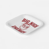 ビッグニックエナジーサンタおもしろいー失礼クリスマスジョーク ペーパープレート (傾斜あり)