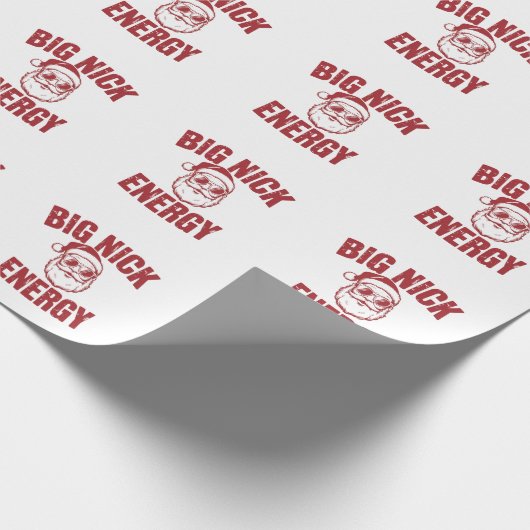 ビッグニックエナジーサンタおもしろいー失礼クリスマスジョーク ラッピングペーパー (角)